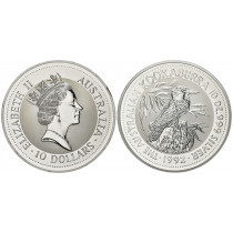 AUSTRALIA KOOKABURRA 10 ONCE ARGENTO 999/1000