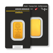 Lingotto Gr. 10 Oro 999,99/000 in Blister plastificato.                    SPEDIZIONE GRATUITA 