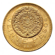 20 Pesos Estados Unidos Mexicanos d' oro