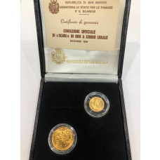 Scudi 1 e 2  gr. 9.67 in oro 900/000