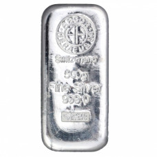 Lingotto Argento 500 grammi 999/000 Hargor-Heraeus.