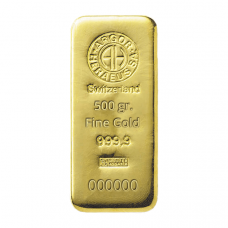 Lingotto Gr. 500 Oro 999,99/000 con Certificato di Garanzia.               SPEDIZIONE GRATUITA